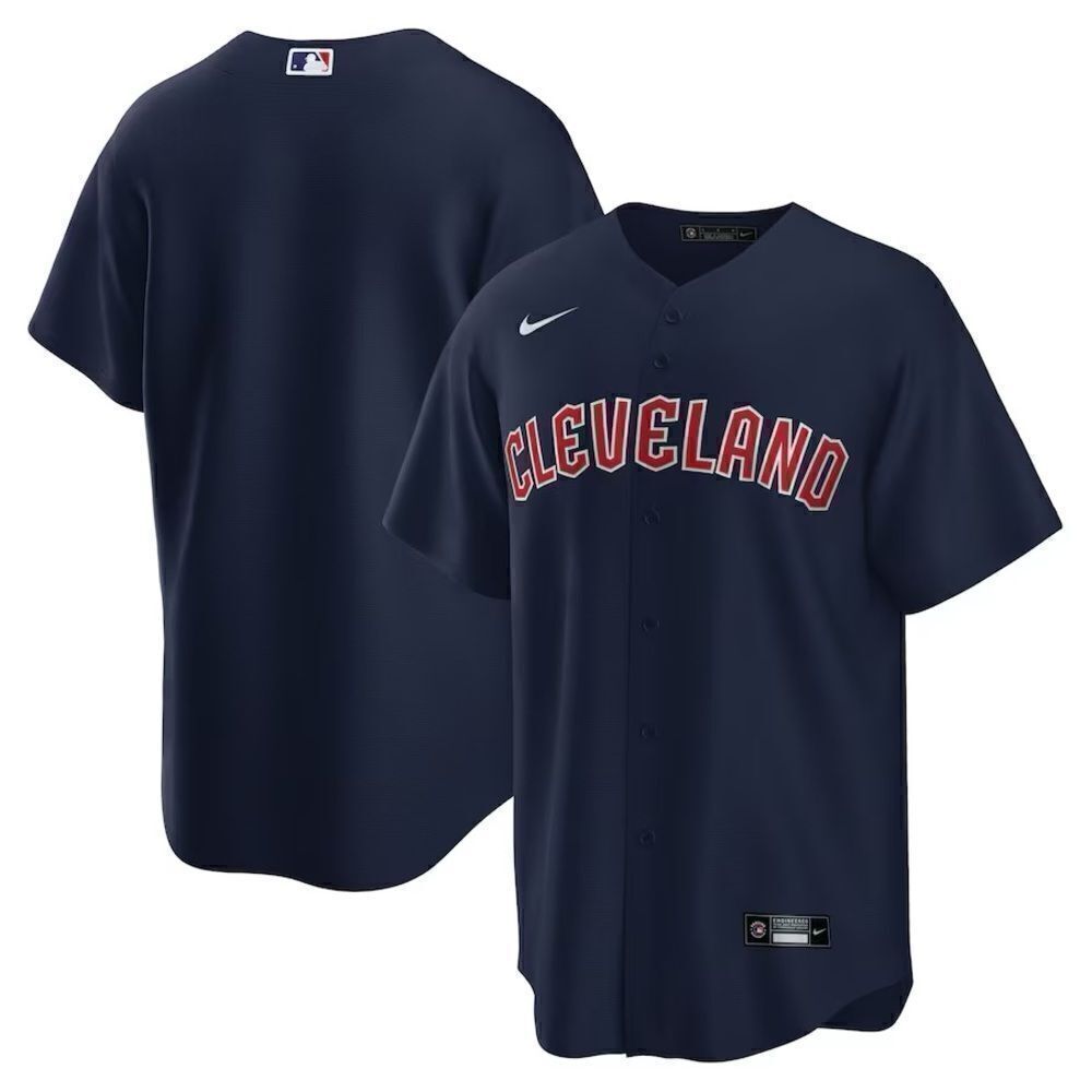Nike Authentic Cleveland Guardians Baseball Alternate Navy Jersey